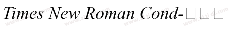 Times New Roman Cond字体转换